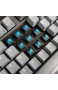 Durgod Mechanische Gaming Tastatur Cherry MX Blau Schalter 87 Tasten Tenkeyless N-Key Rollover für Gamer (Grau)