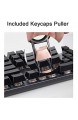 Fitlink FPS & MOBA Gaming Keycaps Edelstahl Metall Keycaps mit Key Puller für mechanische Tastatur Cherry MX Switch 9 (WASD Roségold)