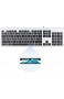GeneralKeys Computertastatur: USB-Voll-Tastatur Super-Slim mit Scissor-Tasten Ziffernblock flach (Tastatur Kabel)