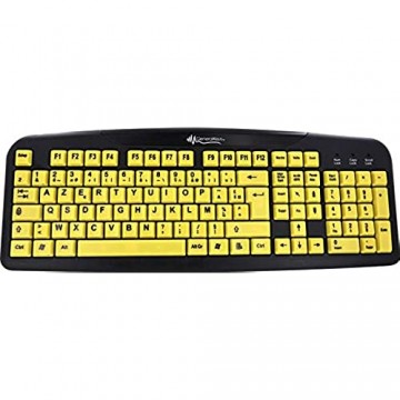 GeneralKeys Tastatur Große Tasten: Komfort-Tastatur mit kontraststarken Großschrift-Tasten (Senioren Tastatur)