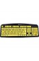 GeneralKeys Tastatur Große Tasten: Komfort-Tastatur mit kontraststarken Großschrift-Tasten (Senioren Tastatur)