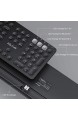 Jelly Comb Bluetooth Tastatur 3-Kanäle Multi-Device Kabellose Tastatur mit Fullsize QWERTZ Deutschen Mac/Windows Layout Wiederaufladbare Funktastatur für Windows/Android/IOS/MacOs/IPadOs Schwarz