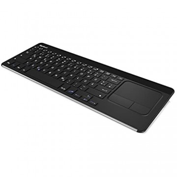 KeySonic Multimedia Bluetooth Tastatur mit Touchpad für PC Tablet Smartphone Smart-TV Raspberry Pi Funktionstasten Gesten kabellos