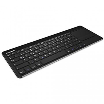 KeySonic Multimedia Bluetooth Tastatur mit Touchpad für PC Tablet Smartphone Smart-TV Raspberry Pi Funktionstasten Gesten kabellos