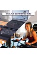 KLIM Chroma Gaming Tastatur QWERTZ DEUTSCH mit Kabel USB + Langlebig Ergonomisch Wasserdicht Leise Tasten + RGB Gamer Tastatur für PC Mac Xbox One X PS4 Tastatur + Neue 2021 Version + Schwarz