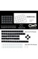Koolertron Einhand Mini Tastatur Mechanische Gaming Tastatur mit 23 Voll Programmierbaren Tasten Gaming Tastatur für Windows Mac Schreibkraft PC Gamer (Black/Blue Backlit/Blue switches)
