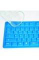 LogiLink Tastatur Flexibel Wasserfest USB mit PS/2 blau