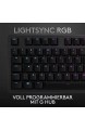Logitech G512 Mechanische Gaming-Tastatur RGB-Beleuchtung Taktile Switches Programmierbare F-Tasten USB-Port Zusätzliche USB-Durchschleife Aluminium-Legierung Deutsches QWERTZ-Layout - Schwarz
