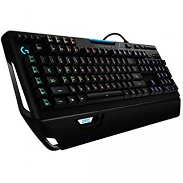 Logitech G910 Orion Spectrum Mechanische Gaming-Tastatur RGB-Beleuchtung Taktile Romer-G Switches 9 Programmierbare G-Tasten Anti-Ghosting ARX-Zweitbildschirm Feature Englisches QWERTY Layout