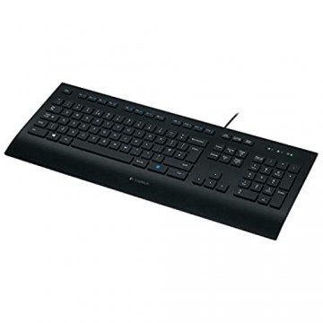 Logitech K280e Tastatur (Kabelgebunden Business-Tastatur QWERTZ Deutsche Layout) schwarz (10-Pack)