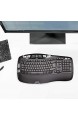 Logitech K350 Ergonomische Kabellose Tastatur 2.4 GHz Verbindung via USB-Empfänger 17 Programmierbare Multimedia-Tasten 3-Jahre Batterielaufzeit Handballenauflage Skandinavisches QWERTY-Layout