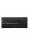 Logitech K740 Kabelgebundene Tastatur USB-Anschluss Hintergrundbeleuchtete Tasten PerfectStroke Feature Schlankes Design Weiche Handballenauflage PC/Laptop Englisches QWERTY-Layout - schwarz