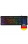 Mars Gaming MK218ES Tastatur USB QWERTY Spanisch Schwarz - Tastaturen (Verkabelt USB Semi-mechanical key switch QWERTY RGB-LED Schwarz)