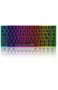Mechanische Tastatur Gaming RGB Beleuchtung Blau Schalter 82 Taste AJAZZ AK33 QWERTY Kabelgebundene Tastatur Hintergrundbeleuchtung Edition Mechanische Gaming Mini Tastatur-Schwar