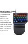 MOTOSPEED einhändige mikromechanische Gaming-Tastatur 27 Tasten Blauer Schalter 9 LED-Hinterbeleuchtung USB mechanische Tastatur geeignet für Tastaturcomputer/PC/Desktop/Laptop