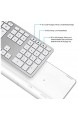 OMOTON Bluetooth Tastatur für MacOS(MacBook/MacBook Air/MacBook Pro/iMac/iMac Pro/Mac Pro/Mac Mini) wiederaufladbare kabellose Tastatur Geschäftsstil. Entwickelt für MacOS. QWERTZ DE-Layout Silber