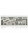Perixx PERIBOARD-106M USB-Kabelgebundene Tastatur in Vollformat mit ergonomischen Design Retro/Vintage Design grau/weiß