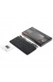 Perixx PERIBOARD-409 U Mini USB Tastatur Schnurgebunden - Kleines Praktisches Format - 1 80m Kabel - Klavierlack - QWERTZ Deutsches Layout