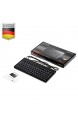 Perixx Tastatur mit USB Schwarz schwarz Mini