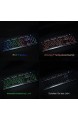 RGB Gaming Tastatur mechanisches Gefühl wasserdicht Gaming Keyboard Chroma RGB LED Beleuchtung 19 Tasten Anti-Ghosting ergonomischen Design QWERTZ DE Layout für Business Games