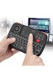 Rii i4 Mini Tastatur Bluetooth Kabellos Tastatur mit Touchpad Maus(Bluetooth 4.0 + 2.4G Wireless) Wireless Tastatur with Scrollrad und LED Hinterleuchtet（Deutsches Layout schwarz）