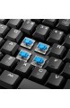 Sharkoon PureWriter RGB Mechanische Low Profile-Tastatur (RGB Beleuchtung blaue Schalter flache Tasten Beleuchtungseffekte abnehmbarem USB Kabel) Blau Schalter