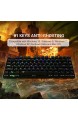 Z-88 Kleine Mechanische Tastatur Rote Switches RGB LED-Beleuchtung 80% Gaming Tastatur 81 Tasten US-Layout Keyboard Schwarz (QWERTY)