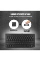 ASHATA Tragbare ultradünne USB-Tastatur mit Kabel Optische Maus Mäuse Set Combo für PC Laptop für Heim/Büro(Schwarz)