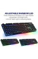 Combrite Raptor Gaming-Tastatur und Maus-Set mit großem Mauspad Regenbogen-LED USB-Kabel-Desktop-Kombination UK-Layout für PC Laptop PS4 Xbox One schwarz
