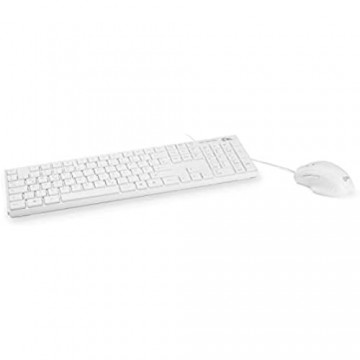 CSL Basic - Tastatur & Maus Set | kabelgebunden | weiß | Office | Multimedia | Desktop | QWERTZ-Tastenlayout