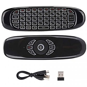Dpofirs Drahtlose Luftfliegenmaus mit Fernbedienung leichte 2-in-1-Tastatur und Maus mit Zwei bunten LED-Anzeigelampen Bluetooth-Empfänger dreiachsiger G-Sensor
