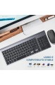 FENIFOX Wireless Tastatur Layout Italienisch und Maus 2 4 GHz USB Receiver QWERTY Italienisches Layout Kit Maus Wireless-Tastatur kompatibel mit PC/Mac/Windows/Tablet-Schwarz (schwarz)