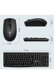 iClever Tastatur und Maus kabellos ergonomische 2.4G Full-Size Tastatur mit Multimedia-Shortcuts Comfort Wireless Mouse kompatibel mit Desktop Laptop PC Windows usw. DE Layout Schwarz