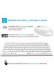 Jelly Comb Funk Tastatur mit Maus Set 2.4G Kabellose Mini Ultraslim QWERTZ Tastatur und Funkmaus für PC Laptop Smart TV Weiß