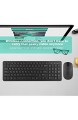 Kabellose Tastatur- und Mauskombination 2 4G 108 Tasten Multifunktionale kabellose Tastatur Maus-Set Hohe Empfindlichkeit Keine Verzögerung für Windows 7/8/10 / XP/Vosta und höher(schwarz)