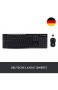 Logitech MK270 Kabelloses Tastatur-Maus-Set 2.4 GHz Wireless Verbindung via Nano USB-Empfänger Lange Akkulaufzeit Für Windows und ChromeOS Deutsches QWERTZ-Layout - schwarz (10-Pack)