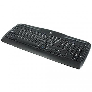 Logitech MK330 Kabelloses Tastatur-Maus-Set 2.4 GHz Verbindung via Unifying USB-Empfänger 4 programmierbare G-Tasten 12 bis 24-Monate Batterielaufzeit PC/Laptop Belgisches AZERTY-Layout - schwarz