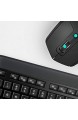 Logitech MX900 Premium Kabelloses Tastatur-Maus-Set 2.4 GHz Verbindung via USB-Empfänger MX Maus mit Easy-Switch Feature Hintergrundbeleuchtete Tasten PC/Laptop Englisches QWERTY-Layout - schwarz