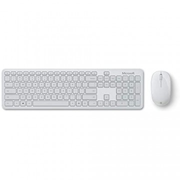 Microsoft Bluetooth Desktop (Set mit Maus und Tastatur deutsches QWERTZ Tastaturlayout Monza Grau kabellos)