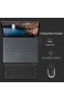 MoKo Slim Wireless Keyboard und Maus Set- schnurlose Tastatur + Maus (2 4GHz QWERTY englisches Tastatur Layout 13Multimedia-Tasten) für Laptop/Desktop (Windows) Schwarz
