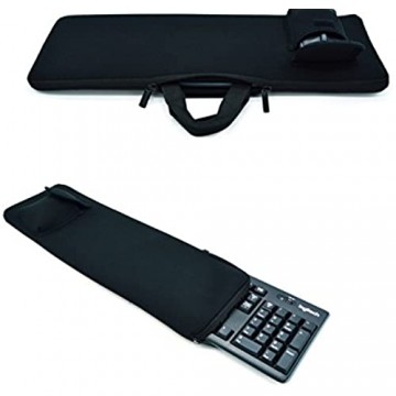 Orchidtent Neopren Tastaturhülle - Portable Protection Tragetasche Tasche mit Maus Tasche für Logitech MK270 Wireless Tastatur und Maus Combo für Windows QWERTY