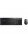 Rapoo 8200M drahtloses optisches Multimodus-Kombi-Set mit Tastatur und Maus HD-Sensor mit 1.600 DPI schwarz