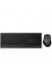 Rapoo 9500M kabellose ultraflache Multimodus-Kombination mit Tastatur und Maus 1.600 DPI Laser-Sensor schwarz