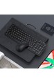seenda Tastatur Maus Set Kabellos Wiederaufladbar 2 4 GHz Metallic Ultra-Dünne Leise Funktastatur mit Maus Tastatur Maus Set Klein für PC/Laptops/Computer/Smart TV Schwarz