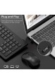 TedGem Maus-Tastatur 2 4 G kabellose Tastatur und Maus spanische USB-Tastatur kabellos 2-in-1-USB-Empfänger Tastatur und Maus für PC/Laptop/Smart TV