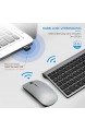 TopMate Wireless Tastatur und Maus Combo 2 4 GHz Ultra Thin Silent Wireless Tastatur und Maus Ergonomisches Design für Laptop PC | Grauschwarz