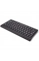 Triamisu K119 Ultra-Slim Durable Mini-Kombination aus kabelloser Tastatur und Maus für PC Desktop Loptop Classic Office Set - Schwarz