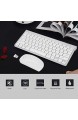 VBESTLIFE Tastatur und Maus Sets 2 4 GHz Wireless Mouse wasserdichte Tastatur und Maus für Desktop/Laptop(Silber)