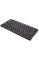 YUIO K119 Ultra-Slim Durable Mini-Kombination aus kabelloser Tastatur und Maus für PC Desktop Loptop Classic Office Set - Schwarz