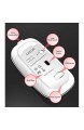 Bluetooth Maus Kabellose Wireless Mouse LED Funkmaus wiederaufladbar leise Schnurlo 2.4GHz Kabellos Optische Maus mit USB Nano Empfänger für PC/Tablet/Laptop Computer (schwarz matt)